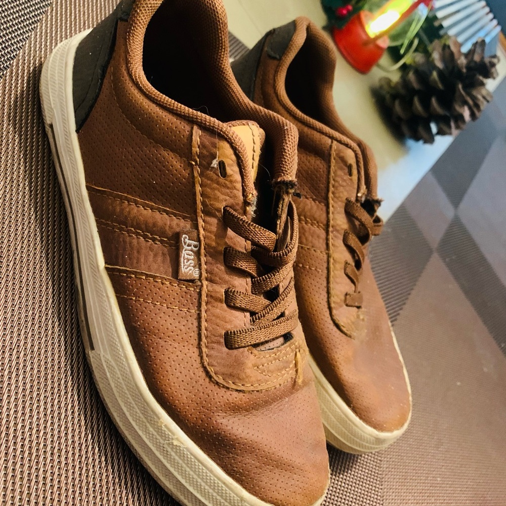 Bass Men's Brown Leather Sneakers